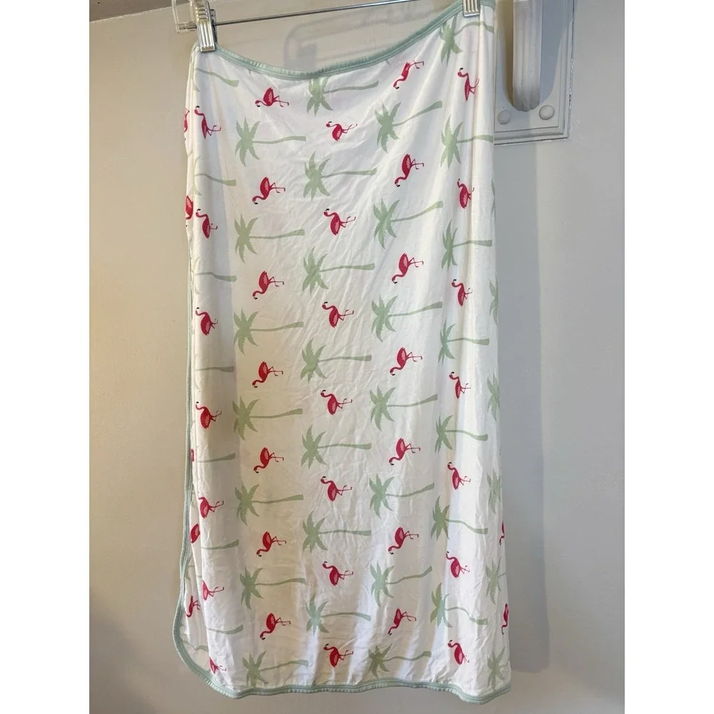 KICKEE‎ PANTS Flamingo Bamboo Baby Blanket 30x40